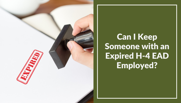 Can I Keep Someone with an Expired EAD Employed? 